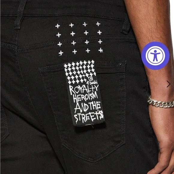 Ksubi Van Winkle Black Rebel Jeans